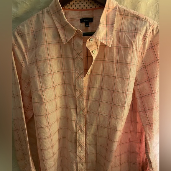 Talbots Pink Plaid Women's Button-Down Shirt - Picture 2 of 8